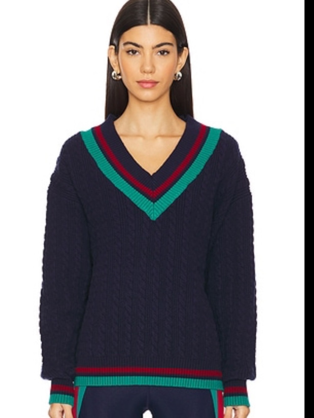 NWOT BeachRiot Montana V Neck Varsity Sweater Women’s Small